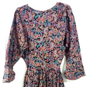 Rare 1970'd Droopy & Browns York Edinburgh Paisley Women's